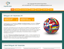 Tablet Screenshot of linguistsdirect.com